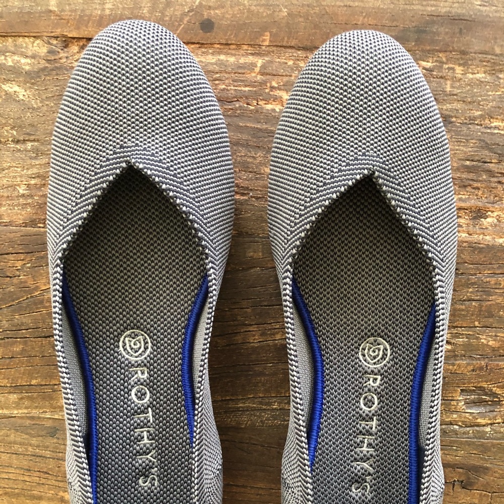 Rothy’s limited gray with orange sole Round toe